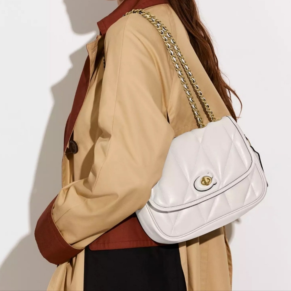 NWT Coach Pillow Madison Leather Shoulder Crossbody Bag with Quilting $4…